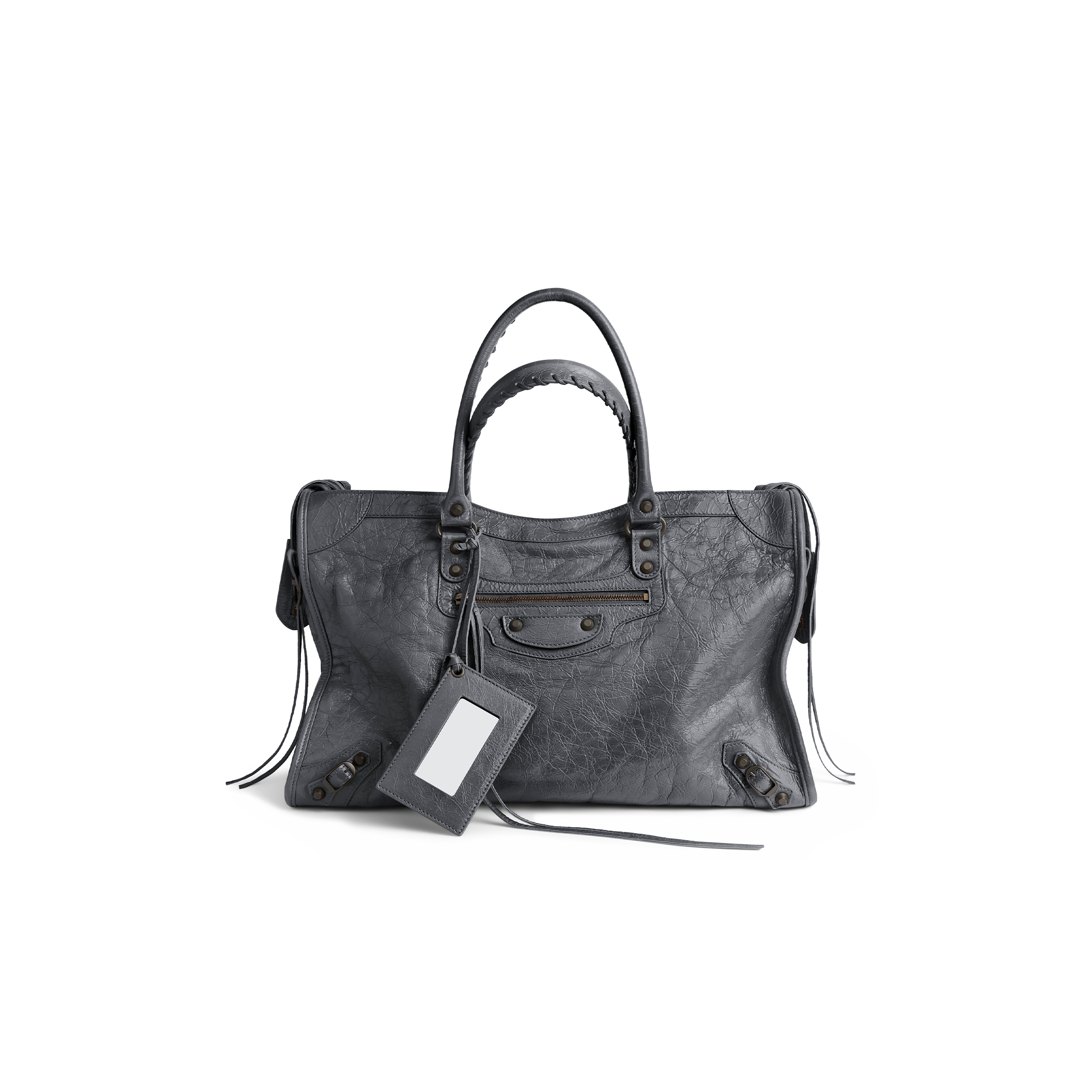 Ba1en*iaga LE CITY BAG LARGE IN VOLCANIC ROCK 8657652ACFH1251 (46*29*17cm)